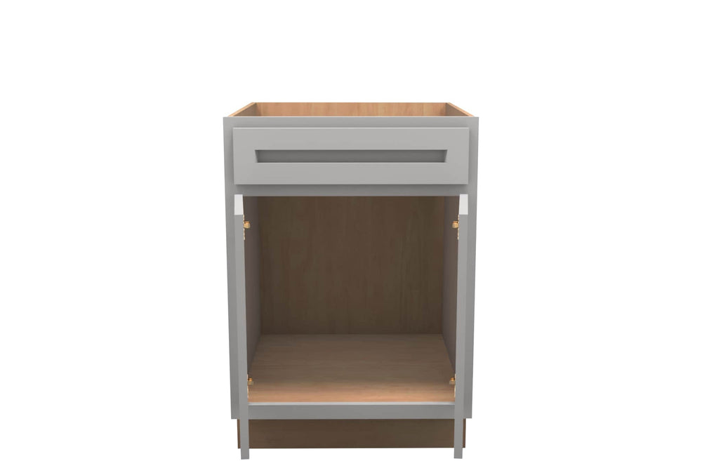 American Made Shaker RTA VSB24 Vanity Sink Base Cabinet - Light Gray - American Made Cabinets
