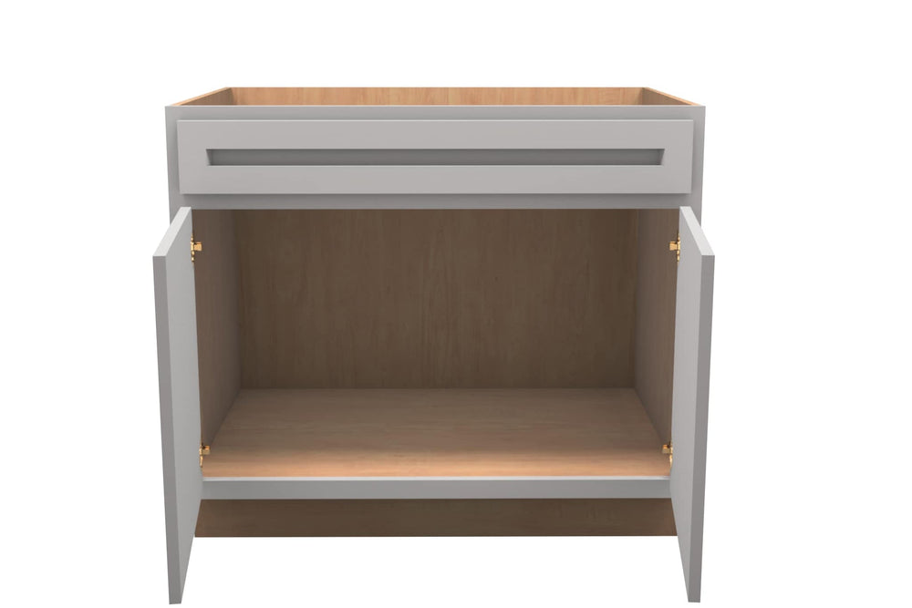 American Made Shaker RTA VSB39 Vanity Sink Base Cabinet - Light Gray - American Made Cabinets