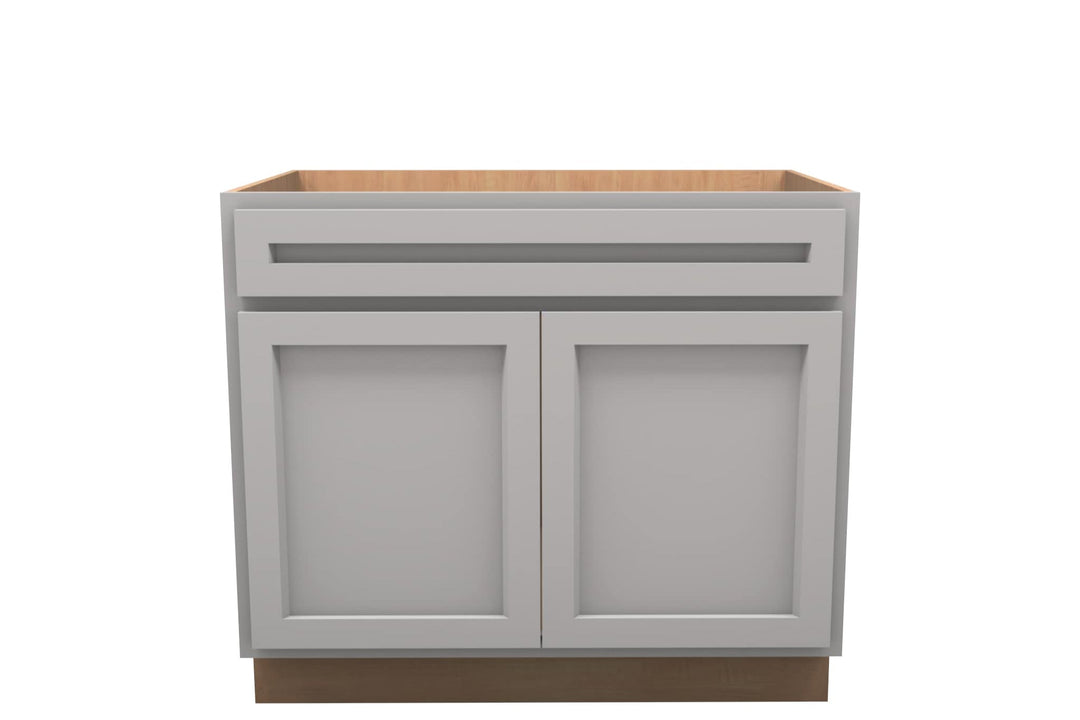 American Made Shaker RTA VSB39 Vanity Sink Base Cabinet - Light Gray - American Made Cabinets