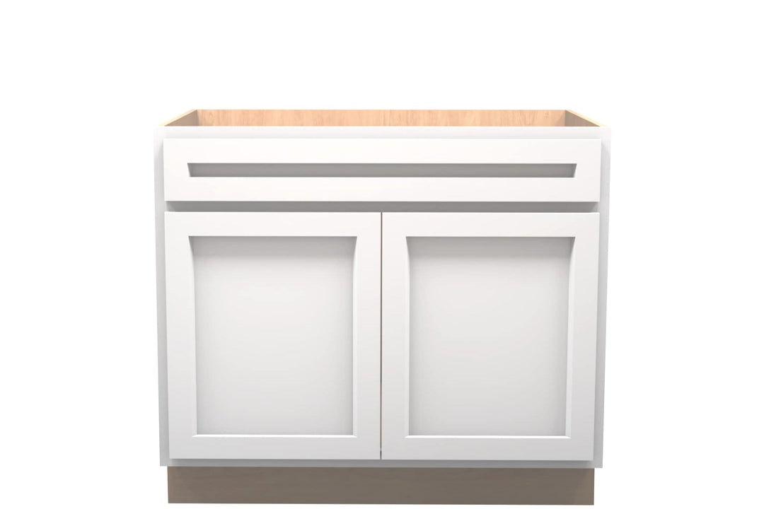 American Made Shaker RTA VSB39 Vanity Sink Base Cabinet - White - American Made Cabinets