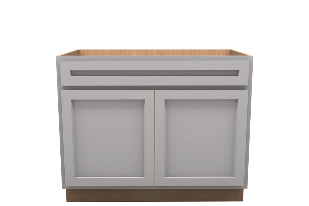 American Made Shaker RTA VSB42 Vanity Sink Base Cabinet - Light Gray - American Made Cabinets