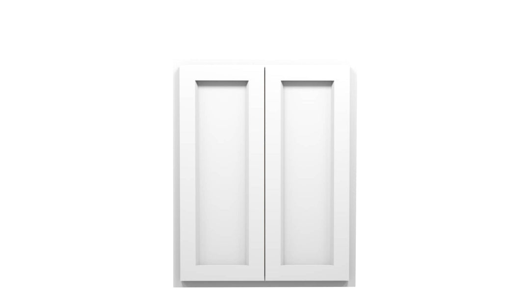 American Made Shaker RTA W2430 Wall Cabinet - White - American Made Cabinets