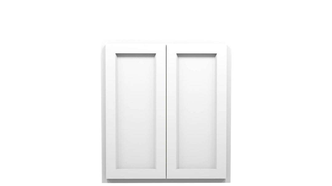 American Made Shaker RTA W2730 Wall Cabinet - White - American Made Cabinets