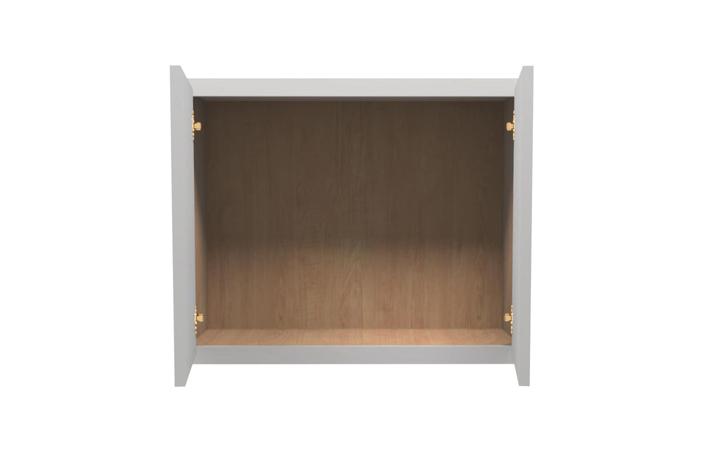 American Made Shaker RTA W302415 Wall Cabinet - Light Gray - American Made Cabinets