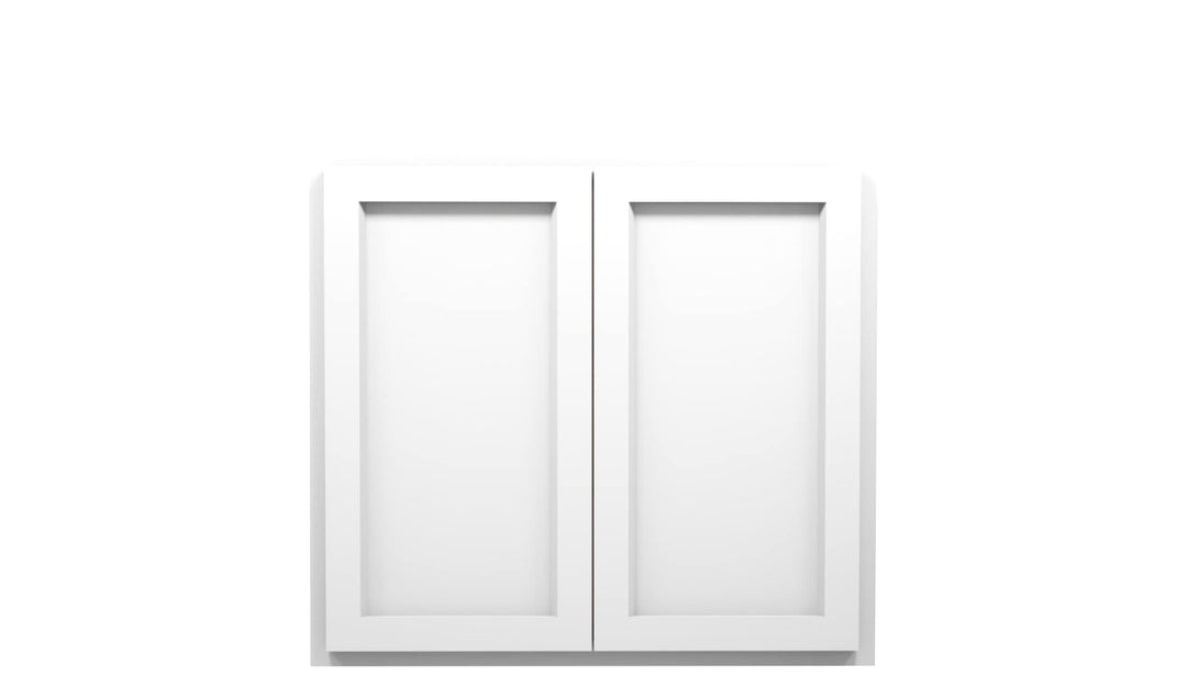 American Made Shaker RTA W3330 Wall Cabinet - White - American Made Cabinets