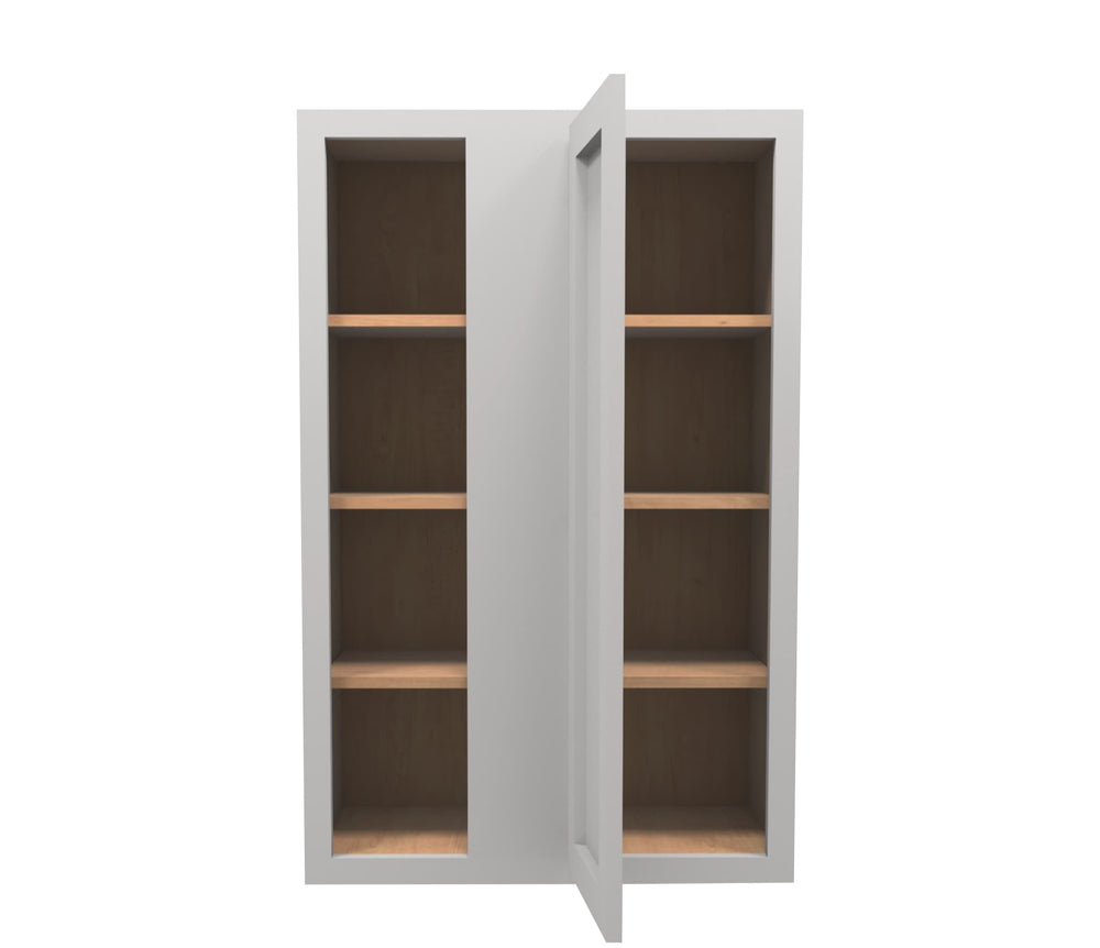 American Made Shaker RTA WBC2742 Wall Blind Corner Cabinet - Light Gray - American Made Cabinets
