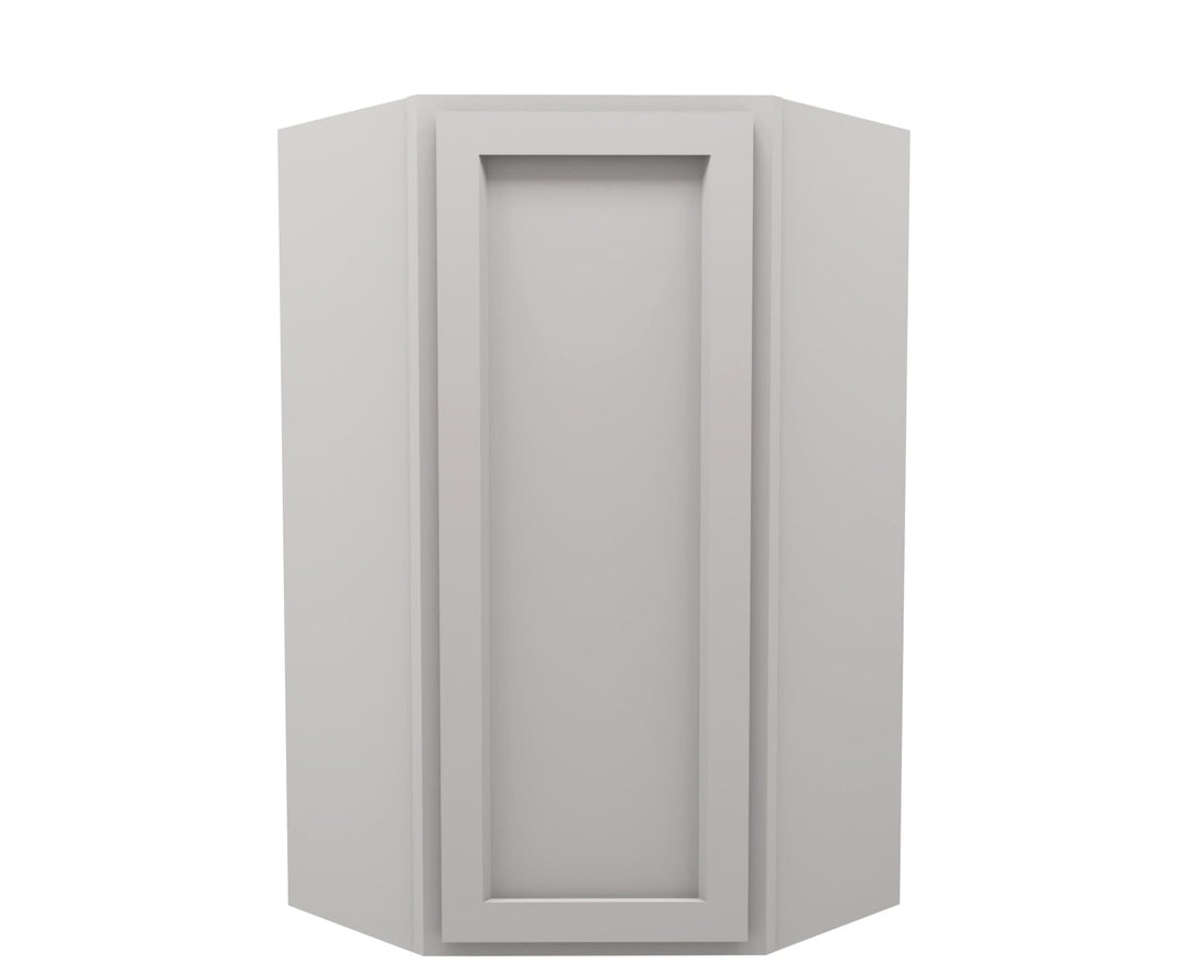 American Made Shaker RTA WDC2442 Wall Diagonal Corner Cab - Light Gray - American Made Cabinets
