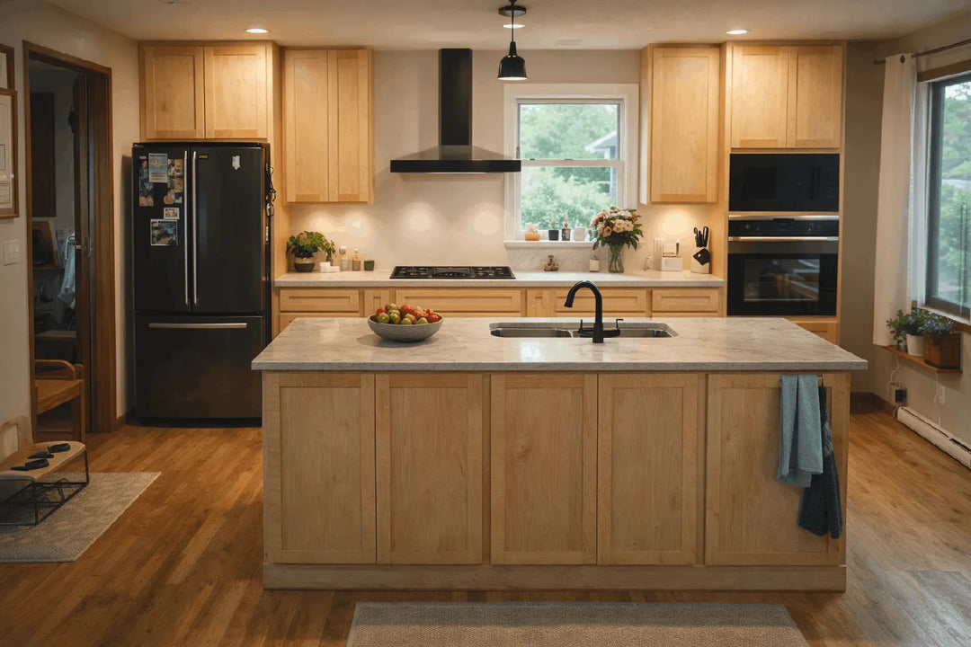 Unfinished Shaker Cabinets - American Made Cabinets