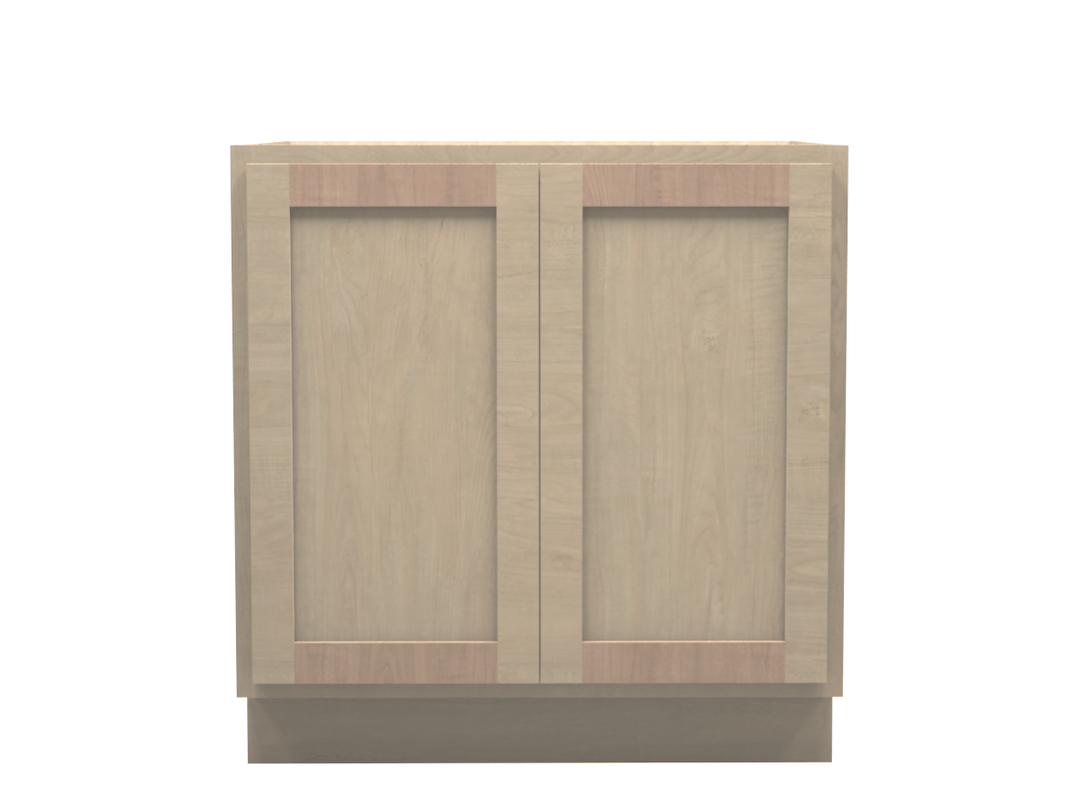 Unfinished Maple Full Door Base Cabinet