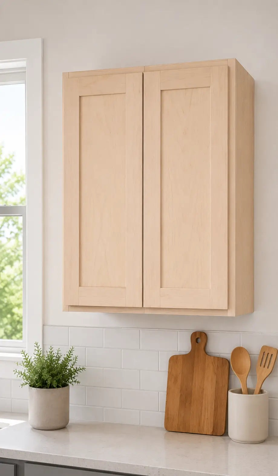 Unfinished Shaker Wall Cabinets