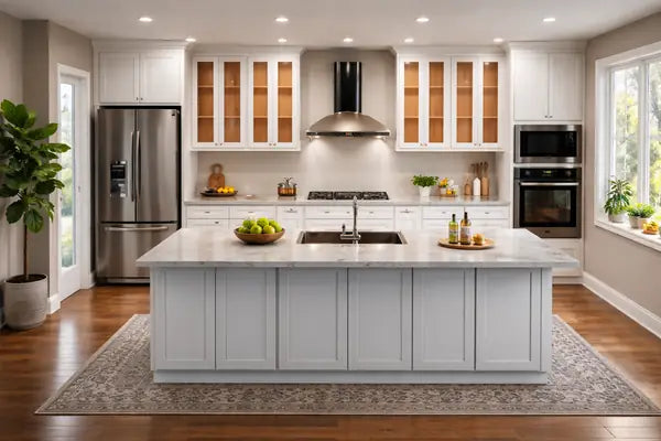 White Shaker Cabinets - American Made Cabinets