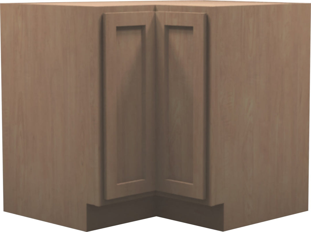 Unfinished RTA Shaker Base Corner Cabinets - American Made Cabinets