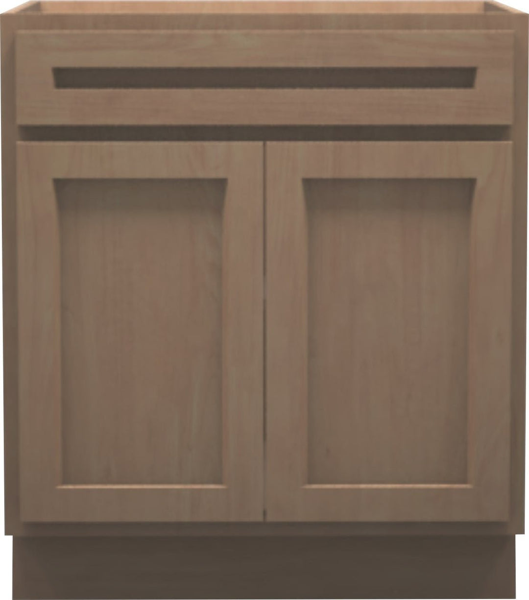 Unfinished RTA Shaker Door Drawer Base Cabinets - American Made Cabinets