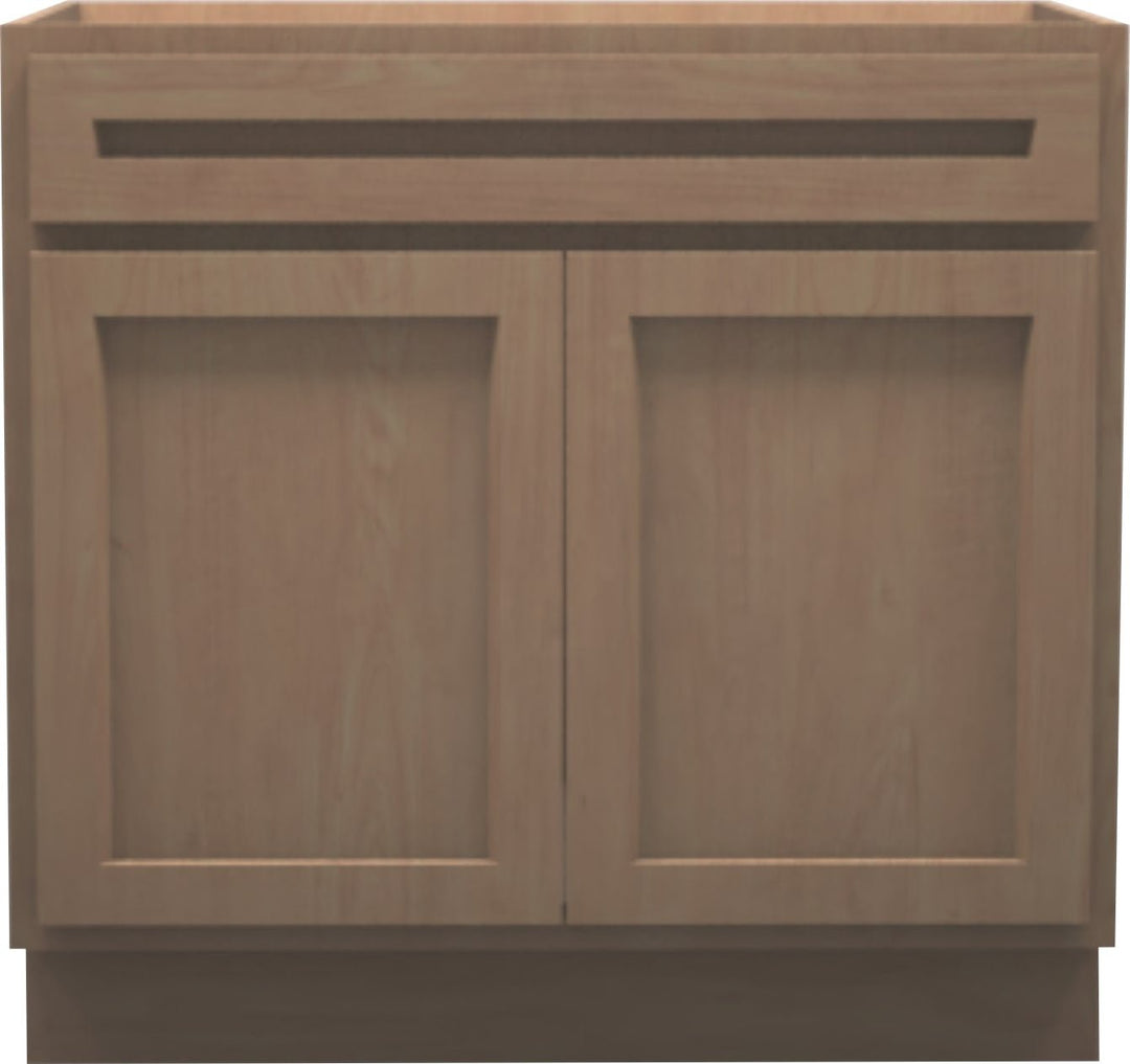 Unfinished RTA Shaker Sink Base Cabinets - American Made Cabinets