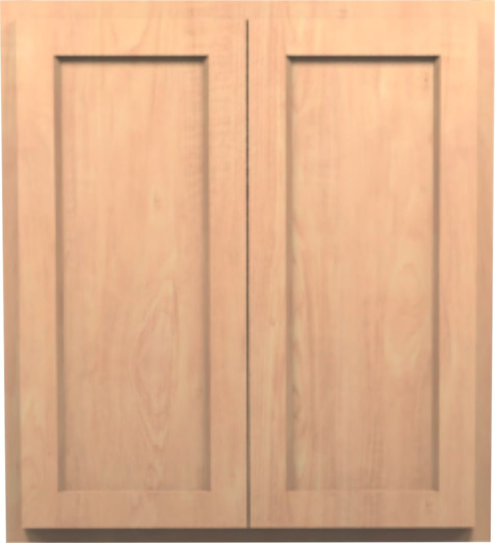 Unfinished RTA Shaker Wall Cabinets - American Made Cabinets