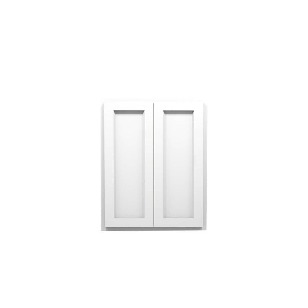 White RTA Shaker 30" Tall Wall Cabinets - American Made Cabinets
