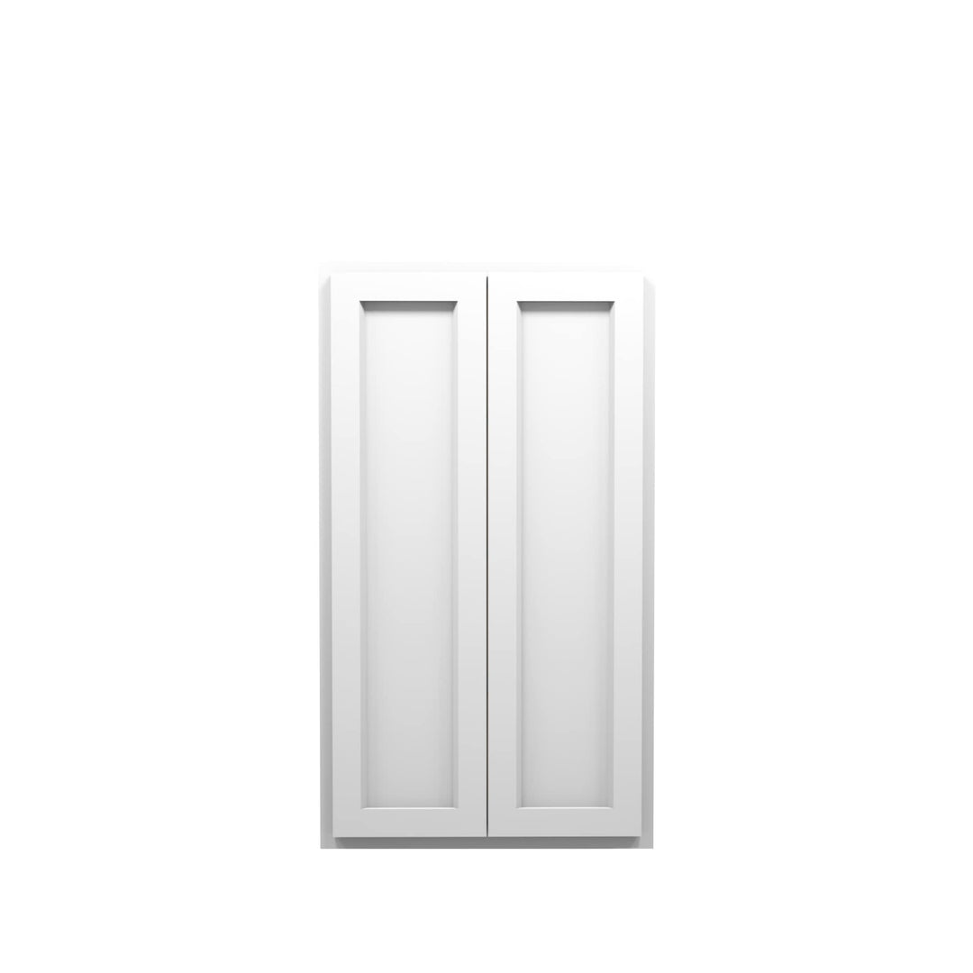 White RTA Shaker 42" Tall Wall Cabinets - American Made Cabinets