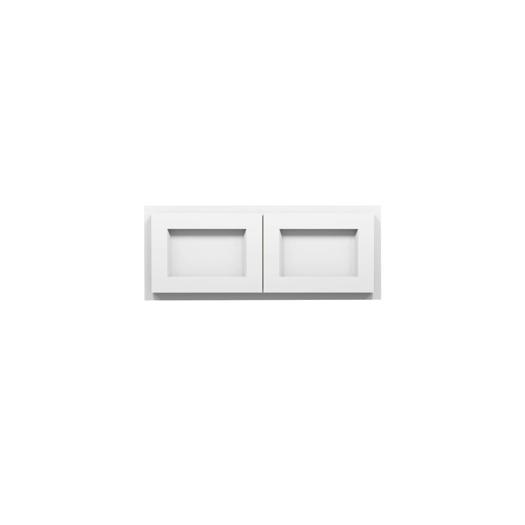 White RTA Shaker Bridge Cabinets - American Made Cabinets