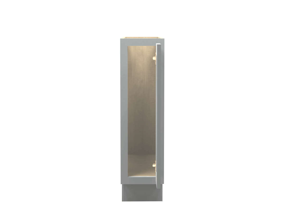 Lite Gray Shaker Full Door Base Cabinet 9