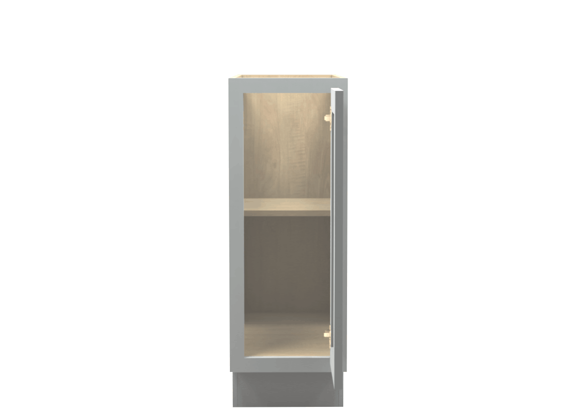 Lite Gray Shaker Full Door Vanity Base Cabinet 12