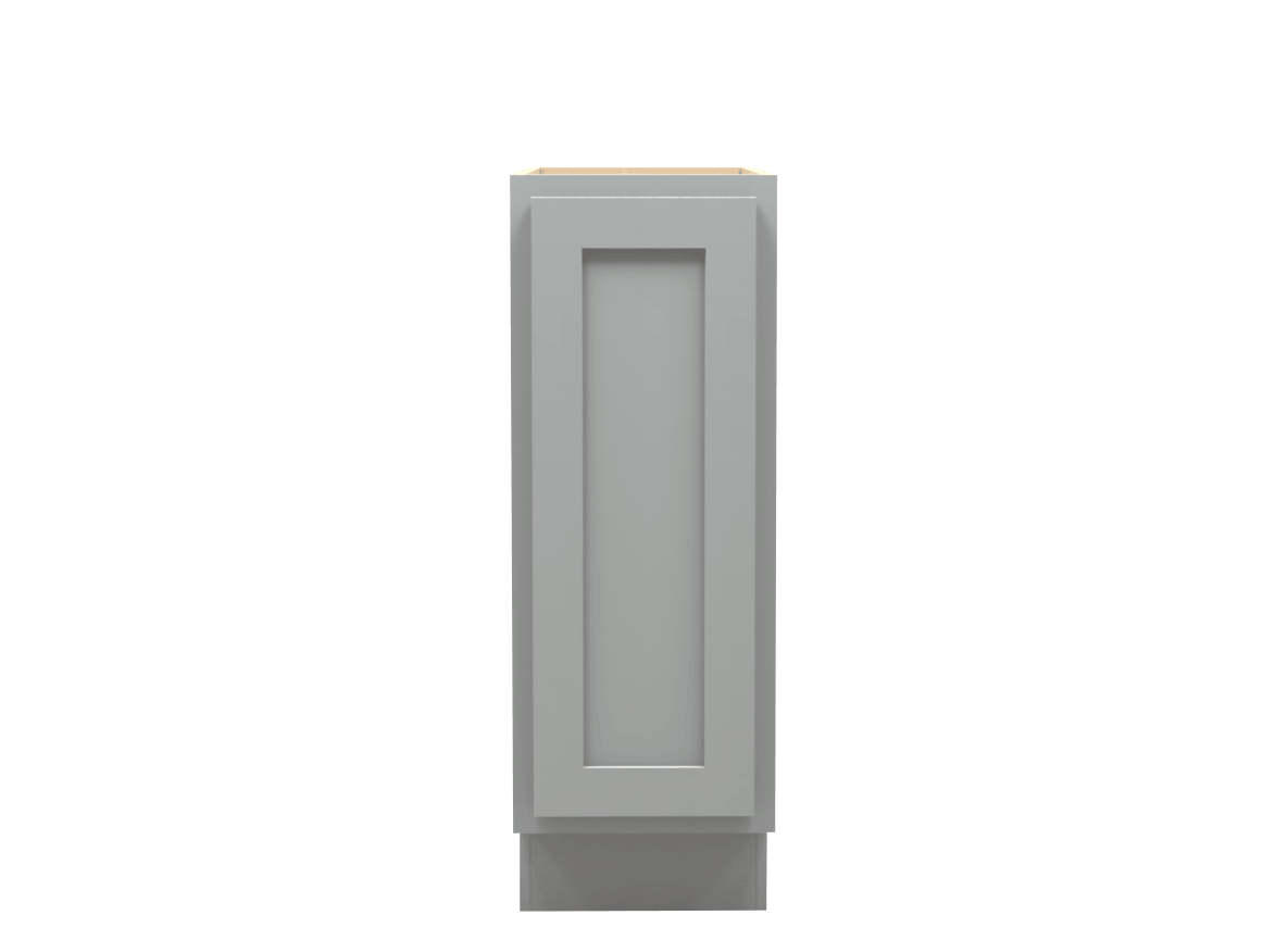 Lite Gray Shaker Full Door Vanity Base Cabinet 12