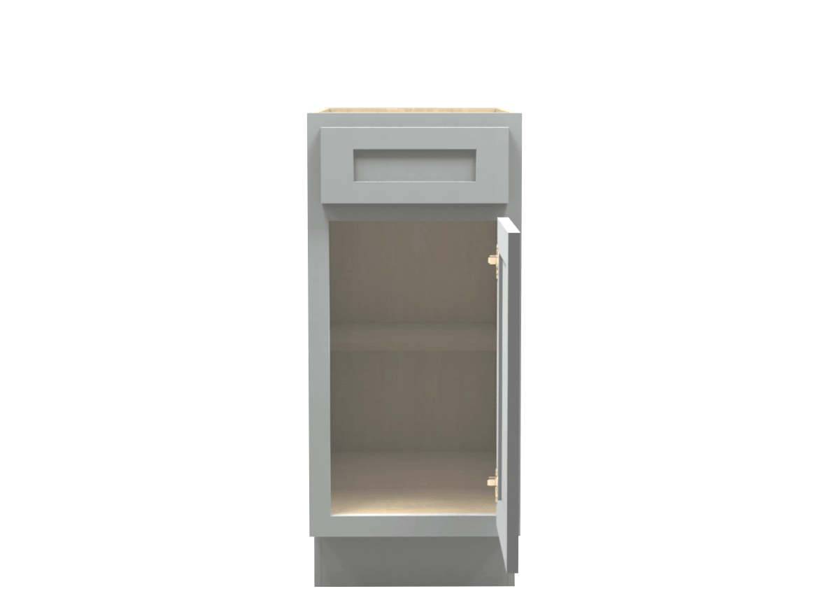 Lite Gray Shaker Vanity Base Cabinet 15