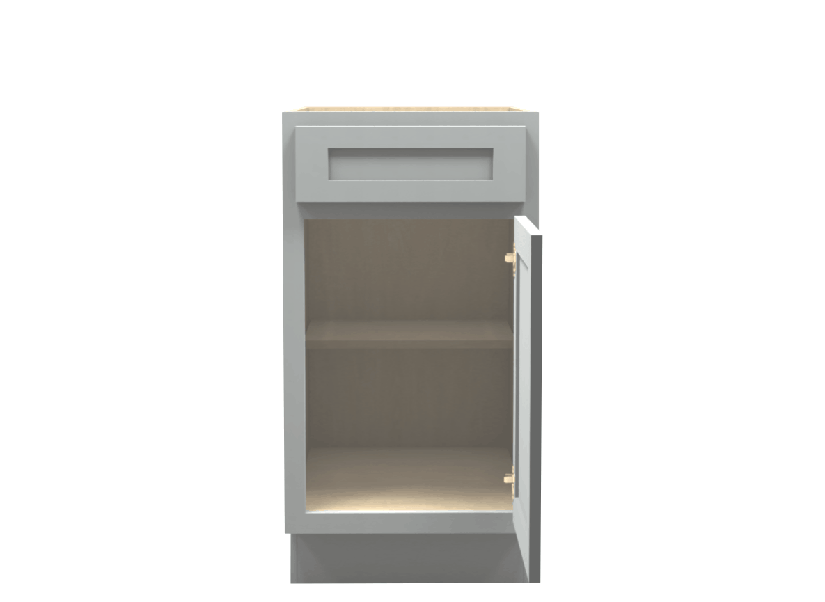 Lite Gray Shaker Vanity Base Cabinet 18