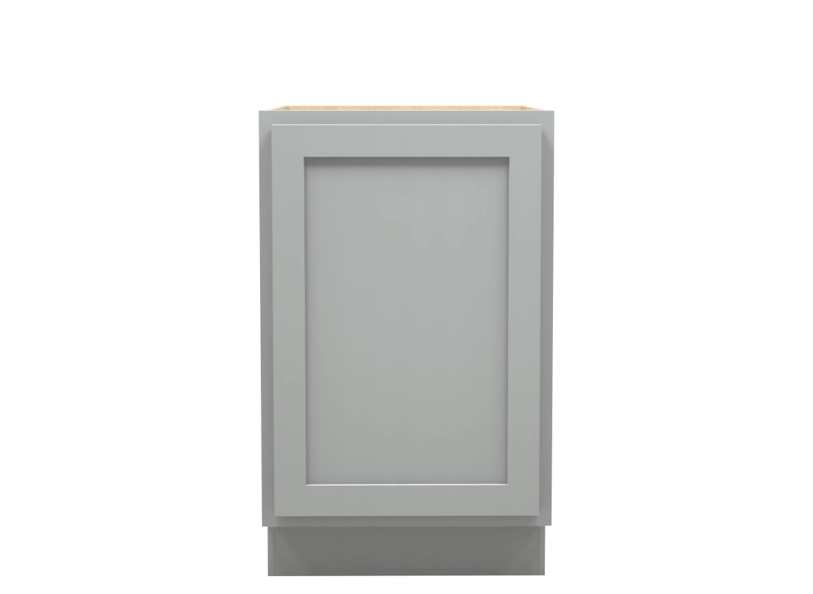 Lite Gray Shaker Full Door Vanity Base Cabinet 21