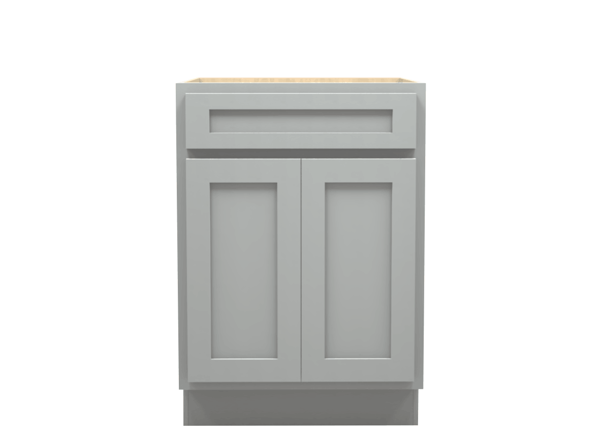 Lite Gray Shaker Base Cabinet 24