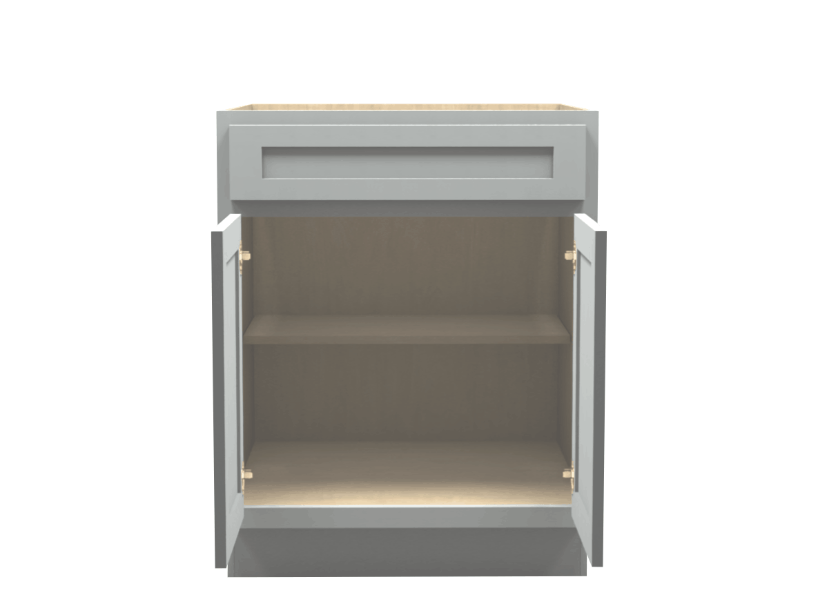Lite Gray Shaker Base Cabinet 27