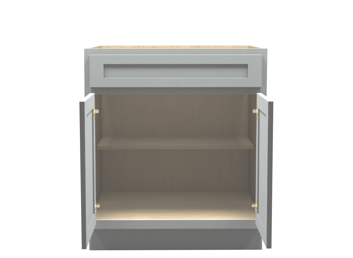 Lite Gray Shaker Base Cabinet 30