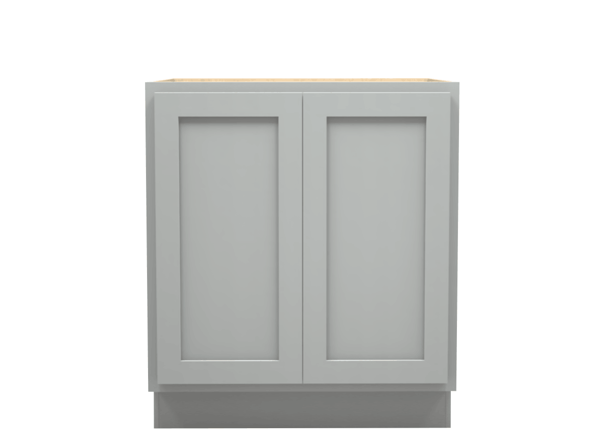 Lite Gray Shaker Full Door Base Cabinet 33