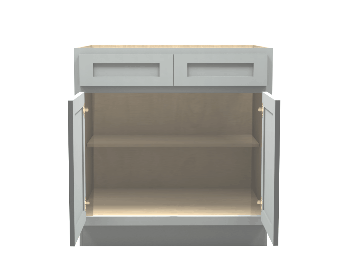 Lite Gray Shaker Base Cabinet 33
