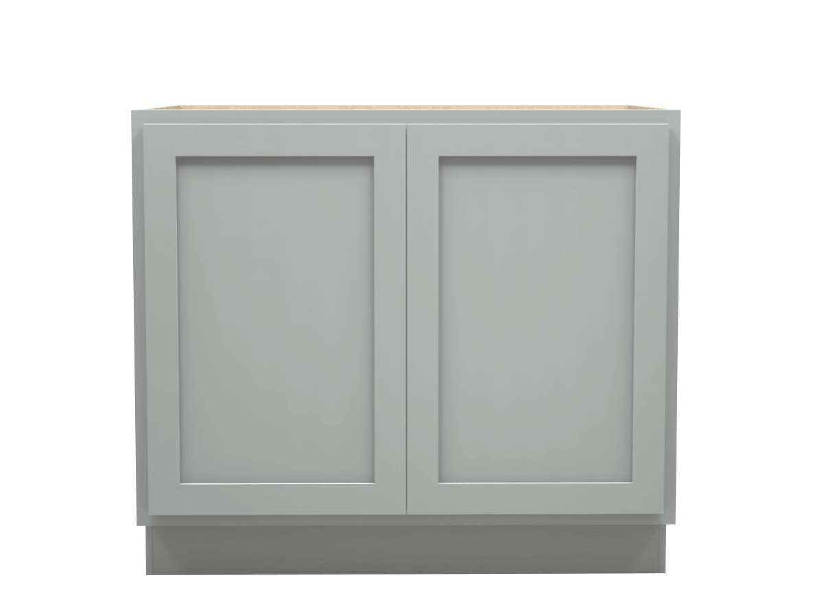 Lite Gray Shaker Full Door Base Cabinet 39