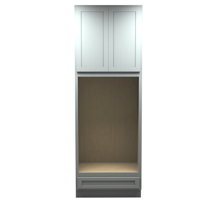 Lite Gray Shaker Double Oven Cabinet 33