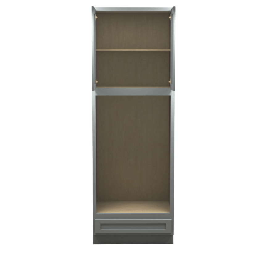 Lite Gray Shaker Double Oven Cabinet 33