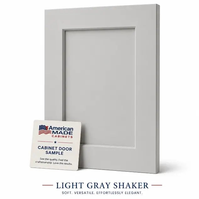 Light Gray Shaker Cabinet Door Sample