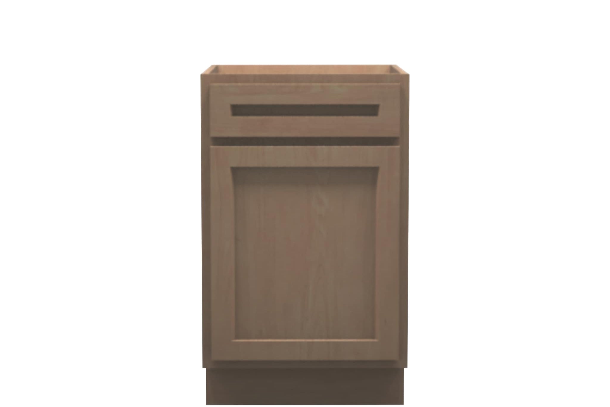 American Made Shaker RTA VB21 Vanity Base Cabinet-Unfinished Stain Grade