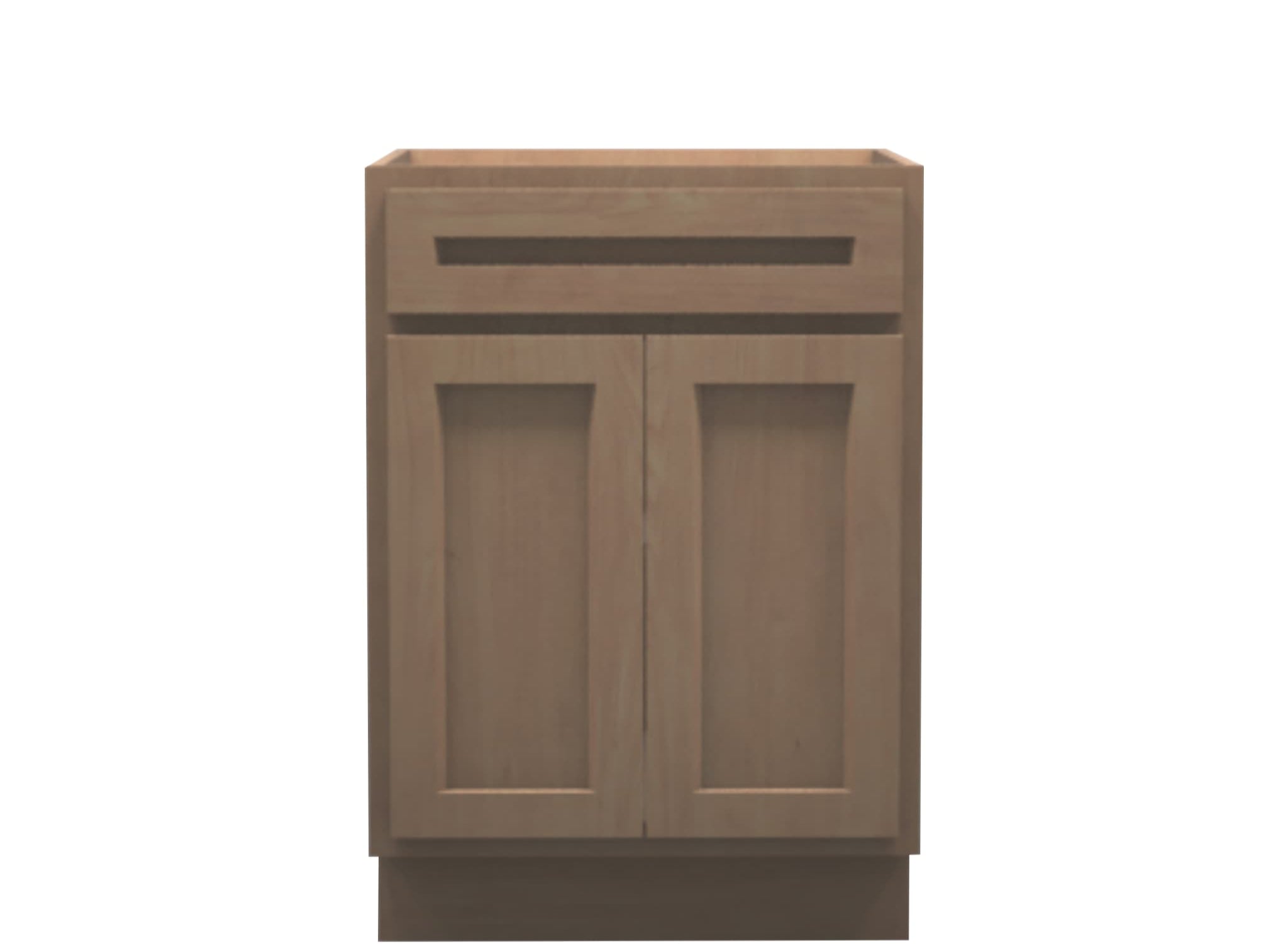 American Made Shaker RTA VB24 Vanity Base Cabinet-Unfinished Stain Grade