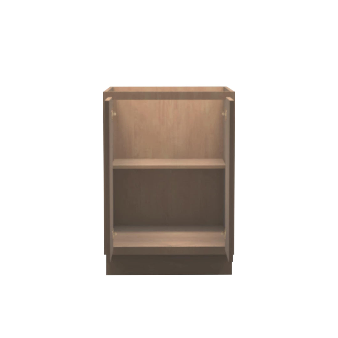 American Made Shaker RTA VB24FHD Vanity Full Height Door Base Cabinet-Unfinished Stain Grade