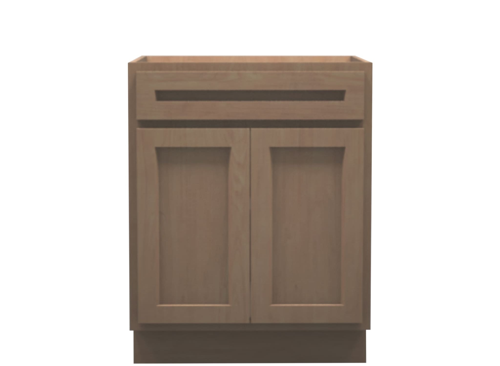 American Made Shaker RTA VB27 Vanity Base Cabinet-Unfinished Stain Grade