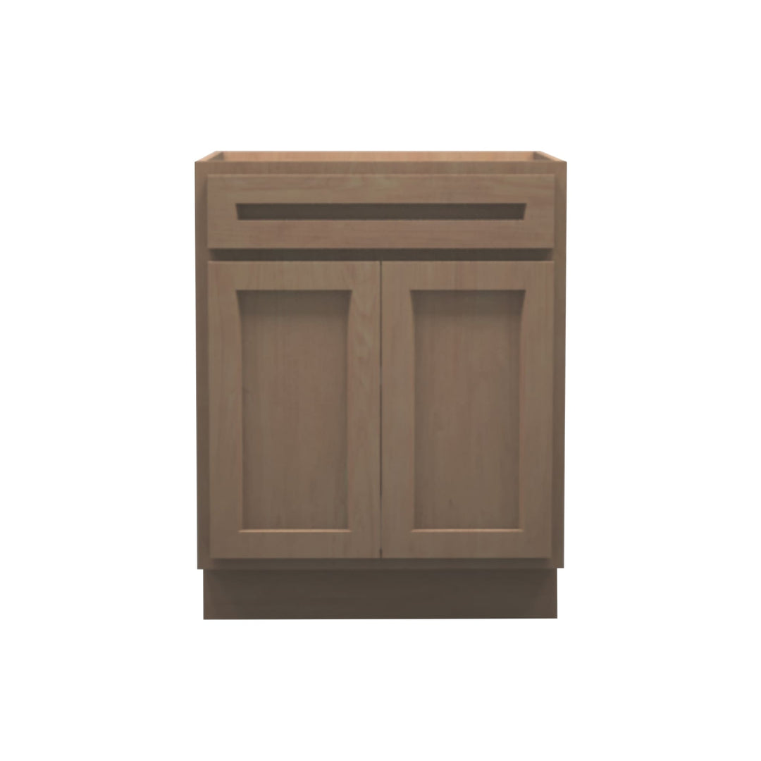 American Made Shaker RTA VB27 Vanity Base Cabinet-Unfinished Stain Grade