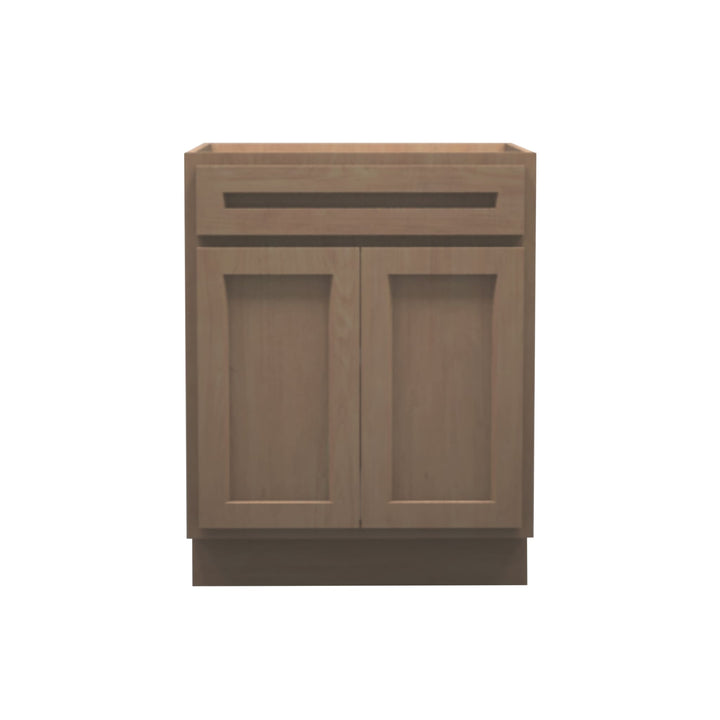 American Made Shaker RTA VB27 Vanity Base Cabinet-Unfinished Stain Grade