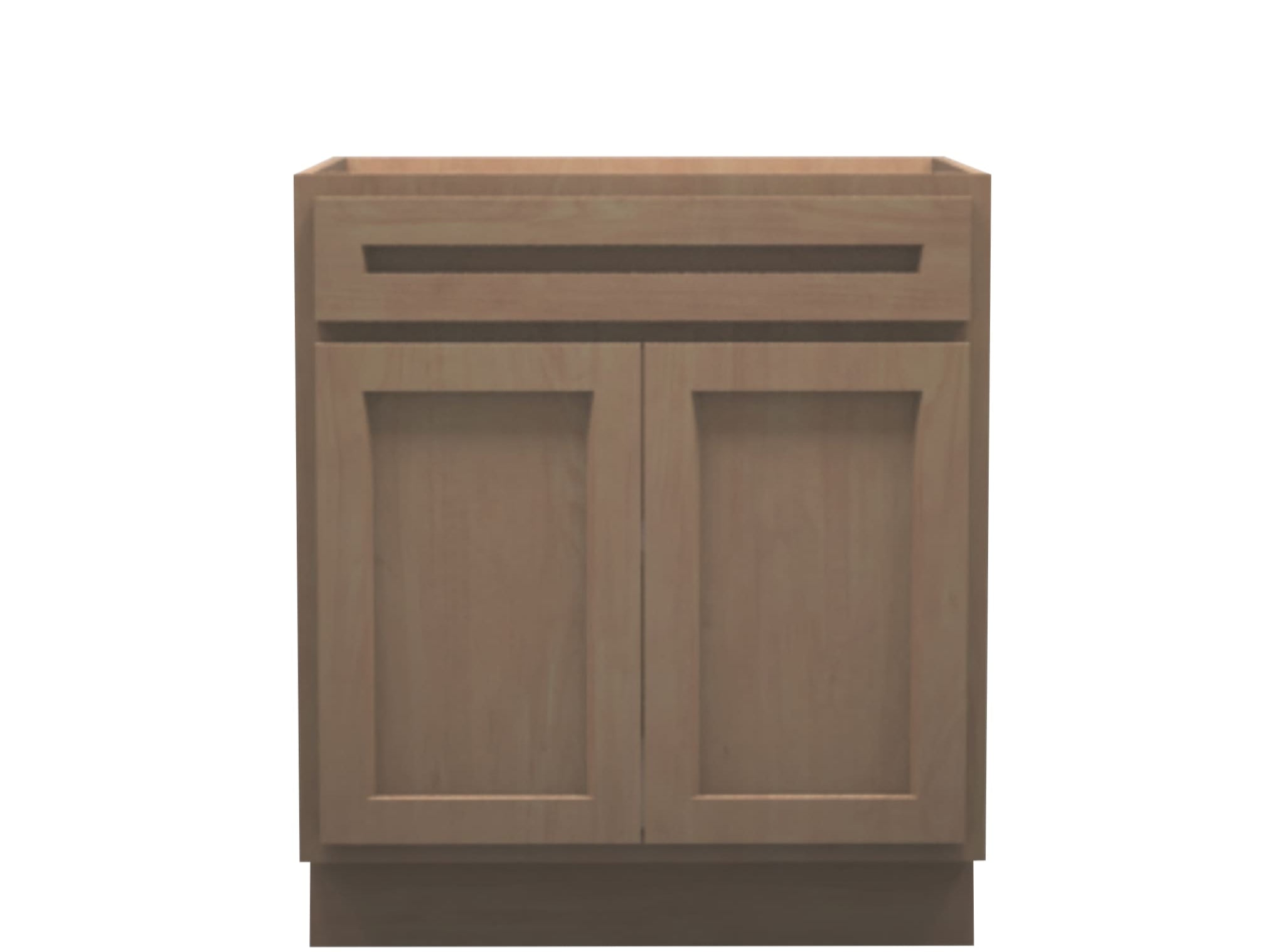 American Made Shaker RTA VB30 Vanity Base Cabinet-Unfinished Stain Grade