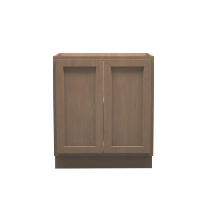 American Made Shaker RTA VB30FHD Vanity Full Height Door Base Cabinet-Unfinished Stain Grade