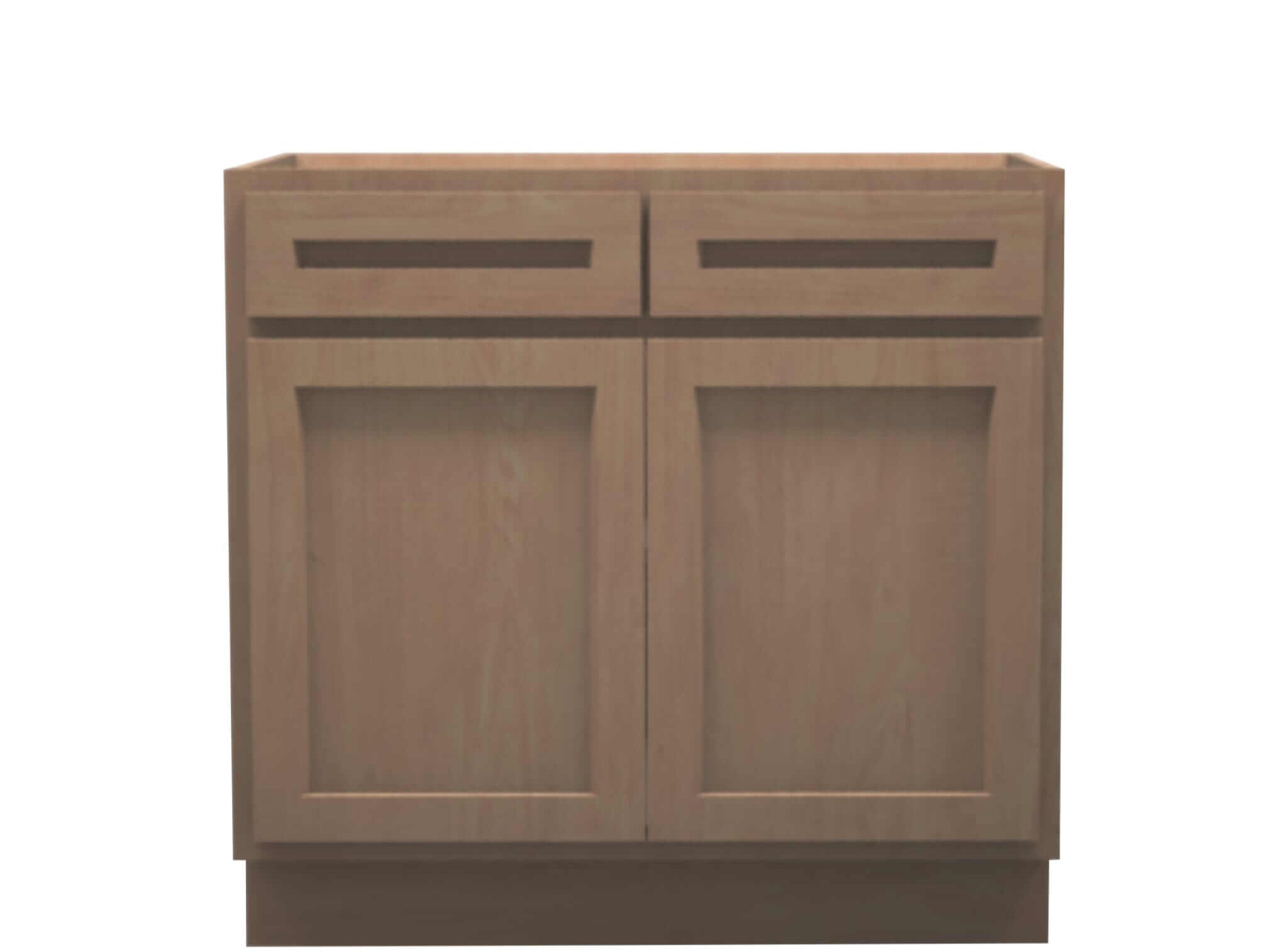 American Made Shaker RTA VB36 Vanity Base Cabinet-Unfinished Stain Grade