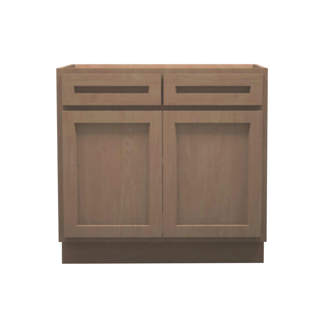 American Made Shaker RTA VB36 Vanity Base Cabinet-Unfinished Stain Grade