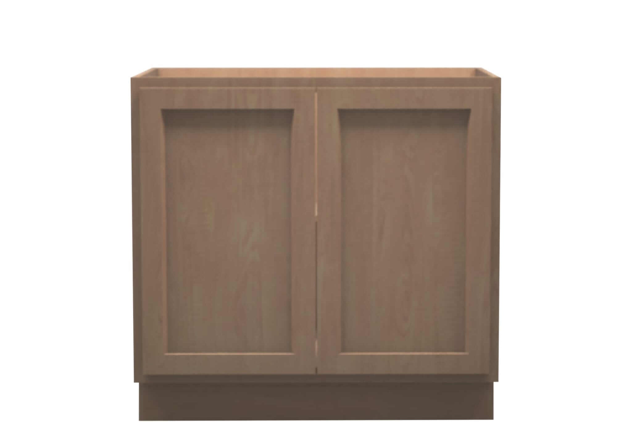 American Made Shaker RTA VB36FHD Vanity Full Height Door Base Cabinet-Unfinished Stain Grade