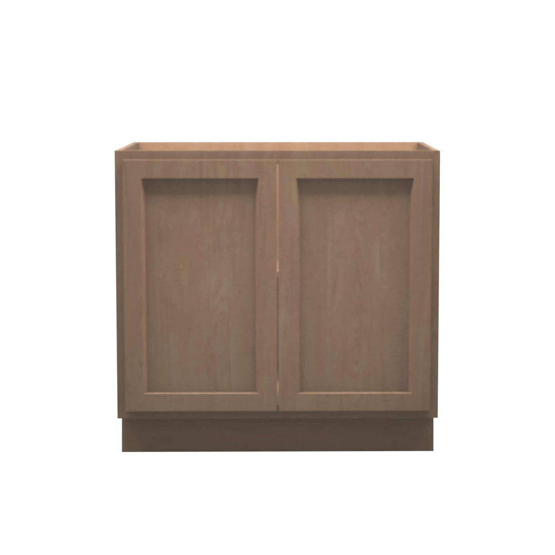 American Made Shaker RTA VB36FHD Vanity Full Height Door Base Cabinet-Unfinished