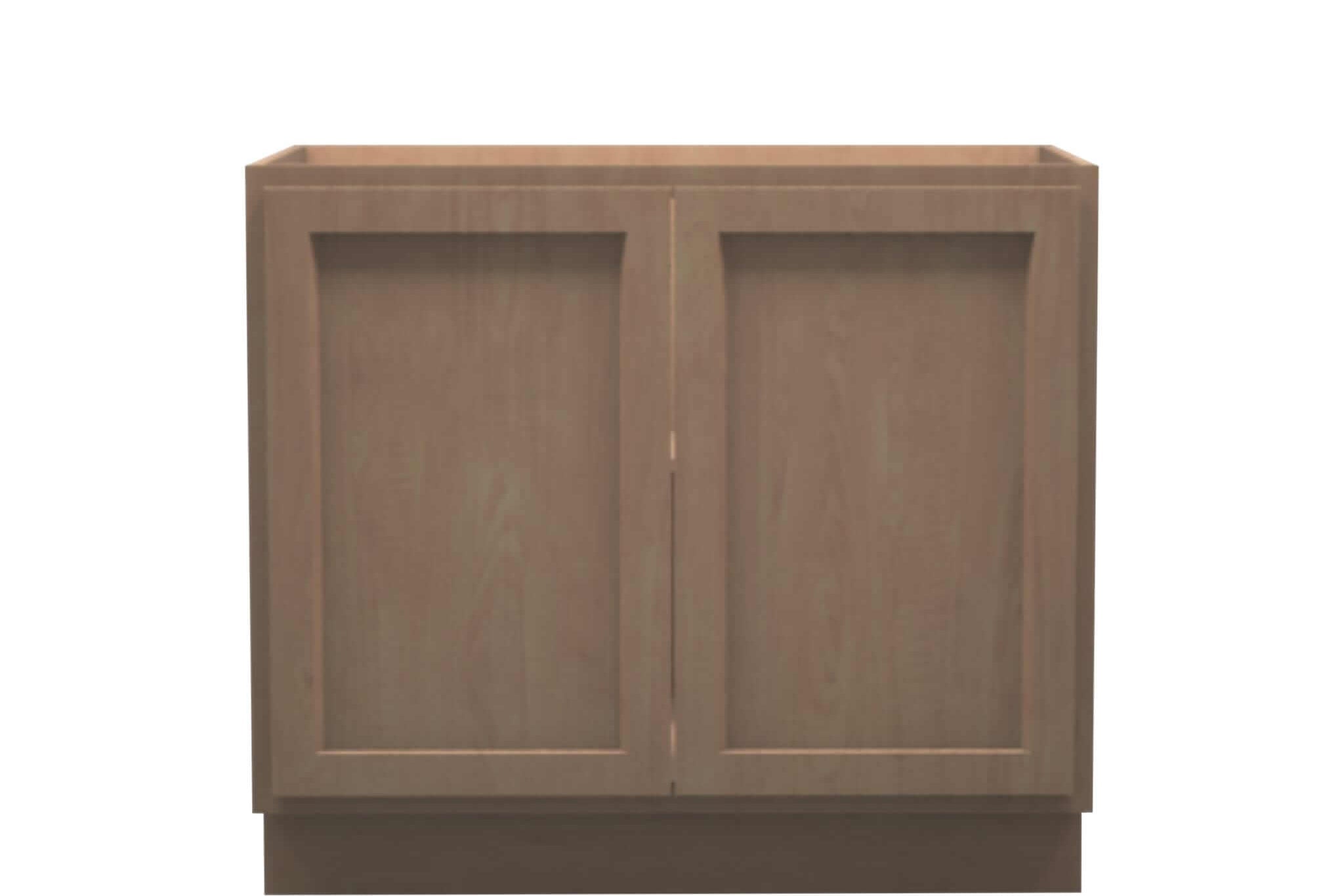 American Made Shaker RTA VB39FHD Vanity Full Height Door Base Cabinet-Unfinished Stain Grade